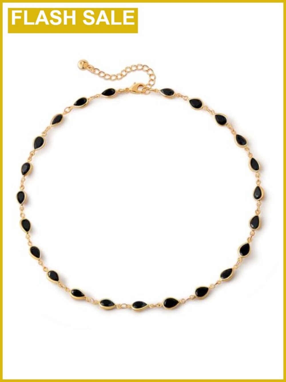 18k Gold Plated Beaded Choker Necklace Hypoallergenic Adjustable